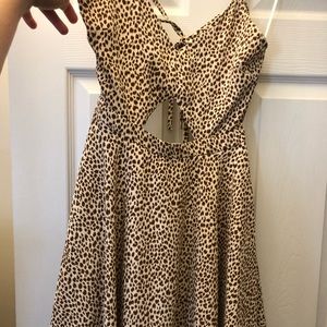 Animal print mini dress size small